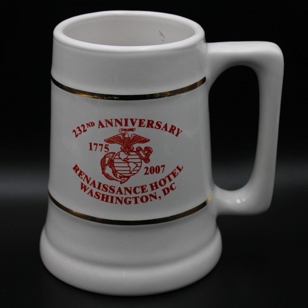 Marine Corp Weapons Training Battalion 232nd Anniversary Beer Stein Mug Tankard